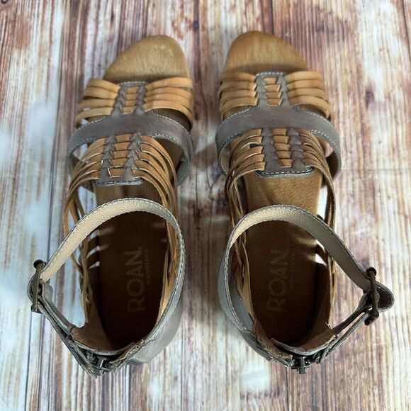 NEW Roan By Bedstu SCARLETTY Womens Size 8 Brown Leather Gladiator Sandals Shoes - Picture 5 of 10